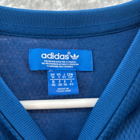 Adidas Originals FLORAL ENGRAVING LONG DRESS Top Shirt Supergirl Size Small - Picture 5 of 10